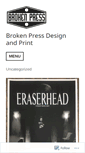 Mobile Screenshot of brokenpressdesignandprint.com